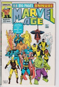 MARVEL AGE ANNUAL #2 (1986) NM 9.4 white!