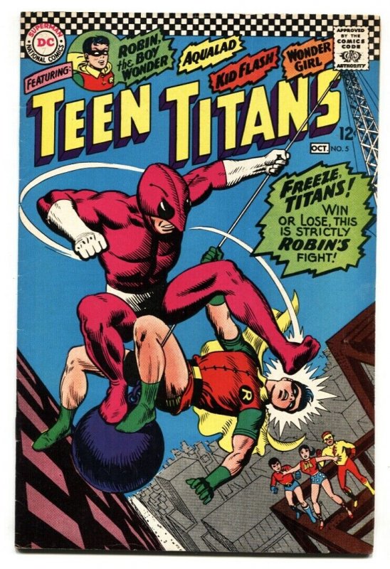 TEEN TITANS #5 comic book 1966 Robin Wonder Girl Kid Flash VF-