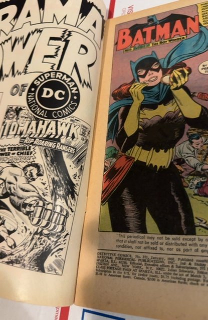 Detective Comics #371 (1968) Batman costume cut up infantino