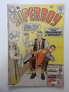 Superboy #75 (1959) VG- Condition! Moisture stain