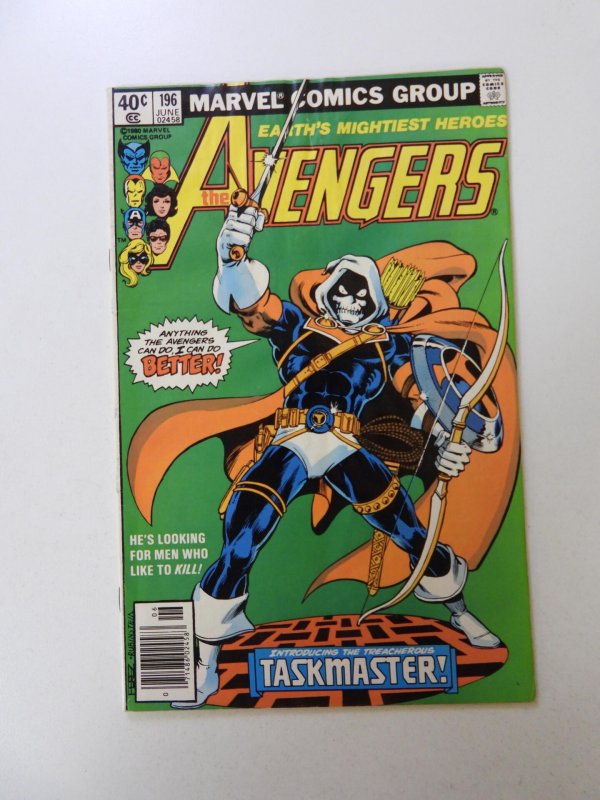 The Avengers #196 (1980) 1st full appearance of Taskmaster VG moisture damage