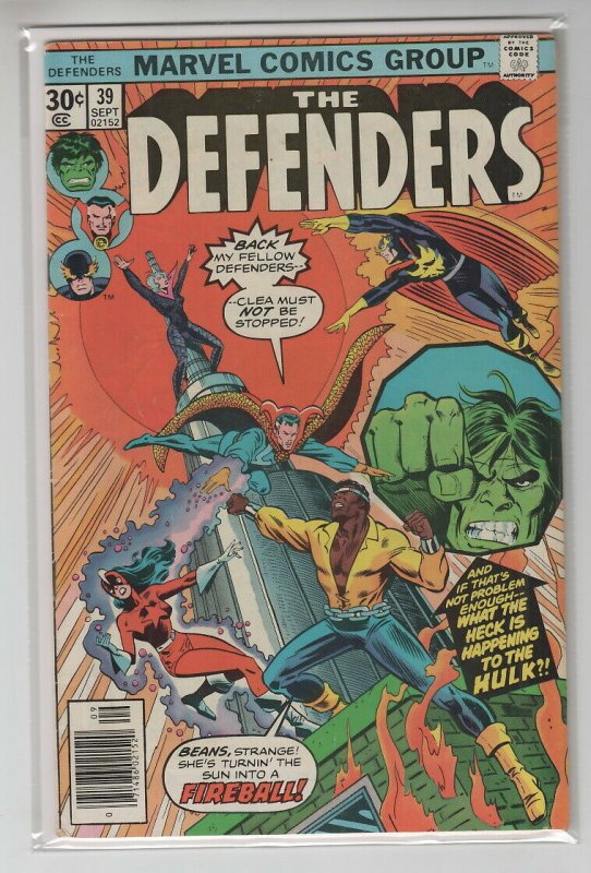 DEFENDERS (1972 MARVEL) #39 VG/FN A96572