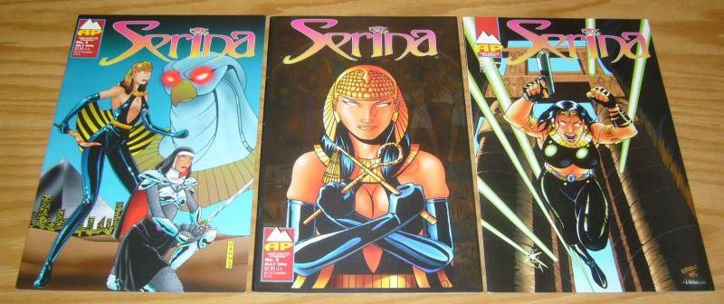 Serina #1-3 VF/NM complete series EGYPTIAN BAD GIRL antarctic press comics set 2
