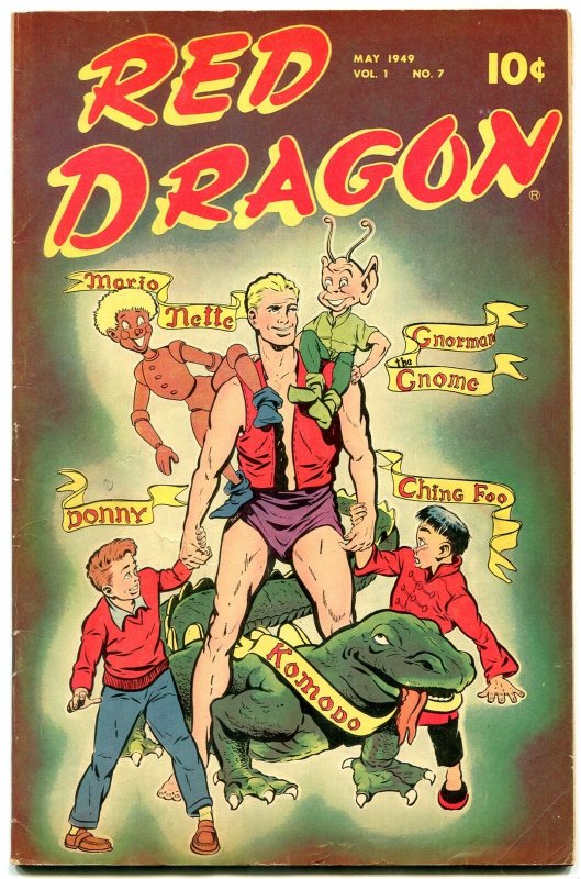 Red Dragon #7 1949- FINAL ISSUE- Ching Foo- Maneely- Bob Powell FN-