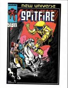 Spitfire and the Troubleshooters #9 Marvel 1987 VF 8.0  Steve Geiger cover. 