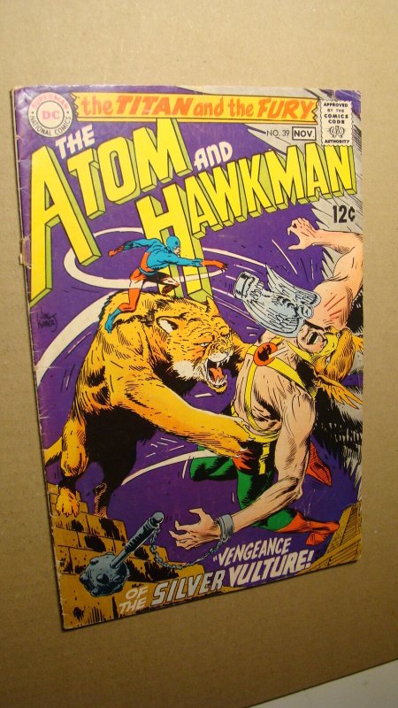 ATOM AND HAWKMAN 39 *SOLID* JOE KUBERT ART  SILVER AGE DC