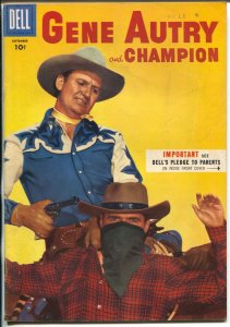 Gene Autry and Champion #103 1955-Dell-photo cover-high grade-VF-