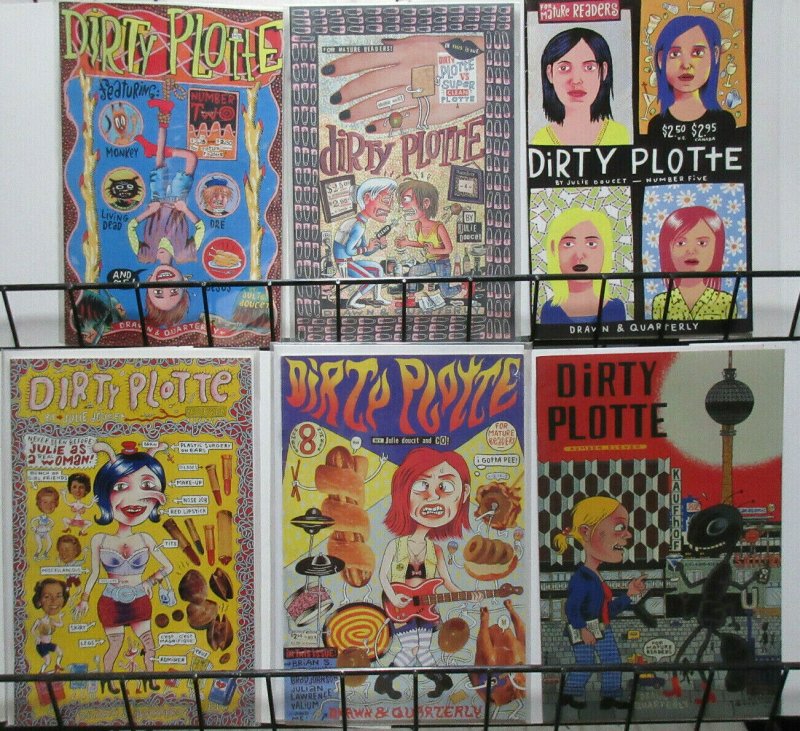 Dirty Plotte Lot (Drawn + Quarterly 1991) #2, 4, 5, 7, 8, 11 Julie Doucet Tales