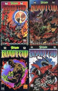 SPAWN BLOOD FEUD (1995 IM) 1-4  ALAN MOORE  COMPLETE!