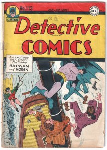Detective Comics #113 (1946) Batman and Robin