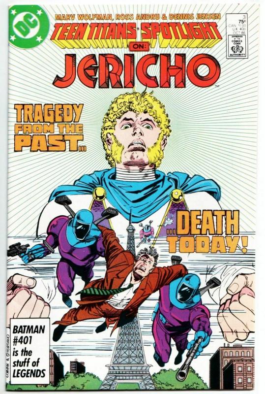 Teen Titans Spotlight #3 Jericho (DC, 1986) FN/VF