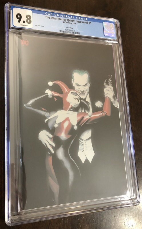 The Joker Harley Quinn Uncovered #1 CGC 9.8 Alex Ross 1999 Virgin Foil DC 2023