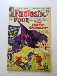 Fantastic Four #21 (1963) 1st appearance of Hate-Monger VG/FN condition see desc
