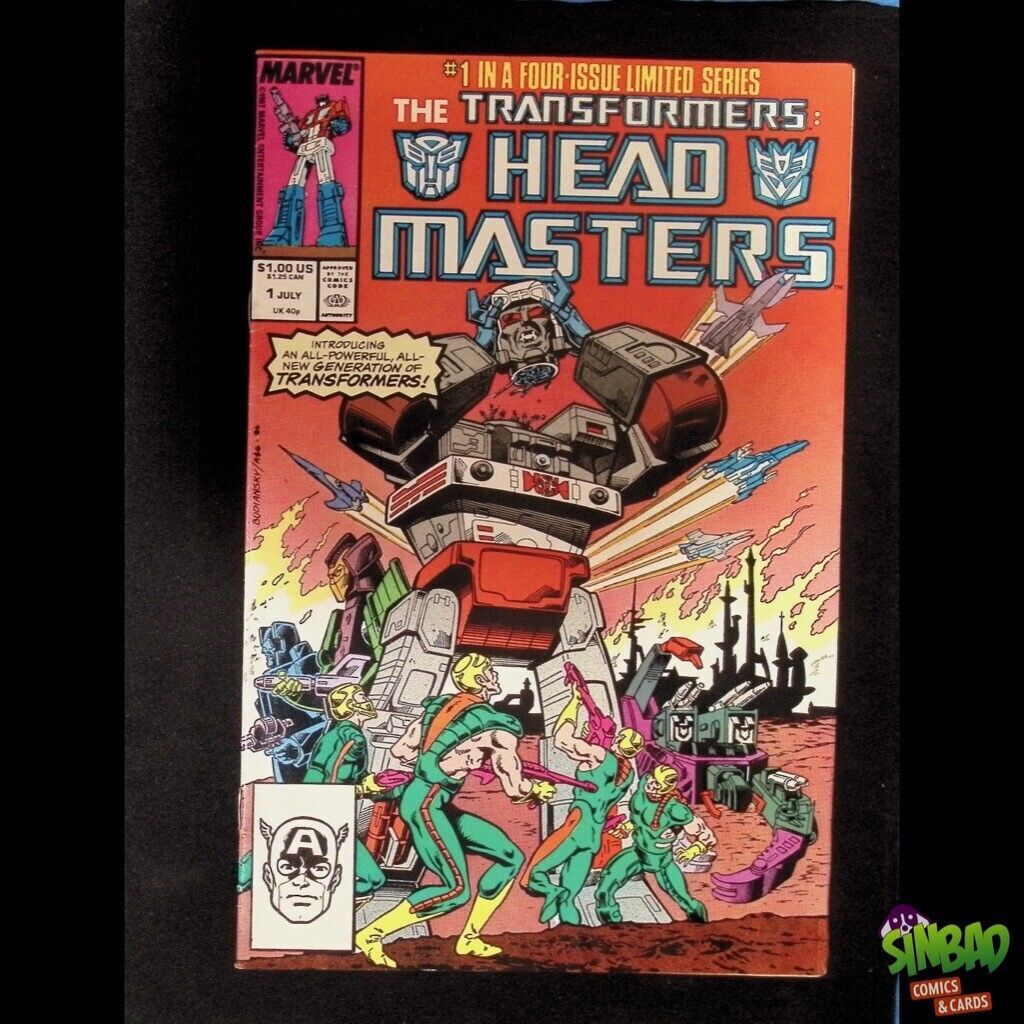 Transformers Headmasters 1A 1st team app. of the Headmasters Comic