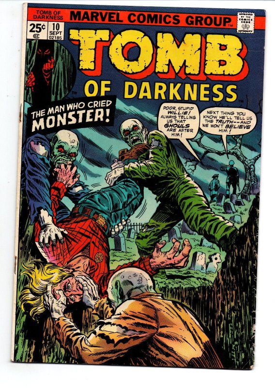 Tomb of Darkness #10 - Horror - 1974 - VG/FN 