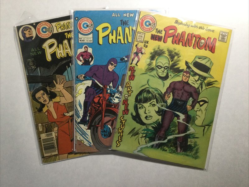 Phantom 60 64 72 Lot Run Set Fine- Fn- 5.5 Charlton Comics Group