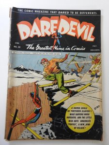 Daredevil Comics #23 (1944) FR/GD Condition Cover detached,  5 in spine split