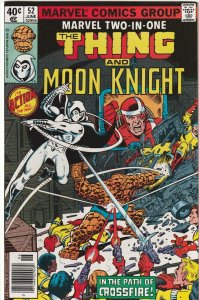 Marvel Two-In-One Thing & Moon Knight # 52 VF+ Marvel 1979 1st Crossfire [M4]