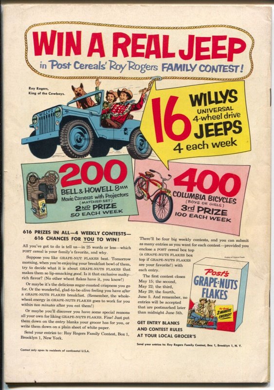 Roy Rogers #78 1954-Dell-Bullet-German Shepherd-photo cover-western stories-VF