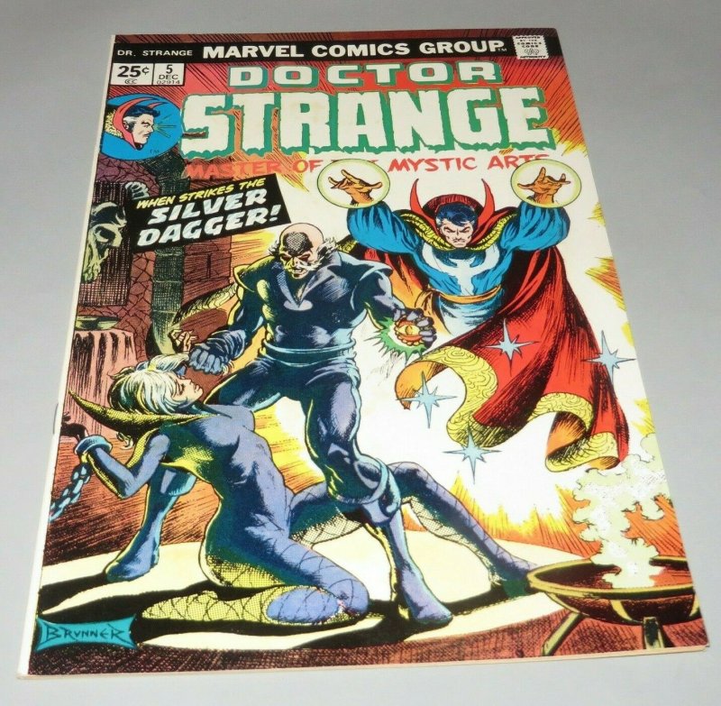 Doctor Strange #5 VF- 1974 Marvel Comic Book Silver Dagger App. Frank Brunner 