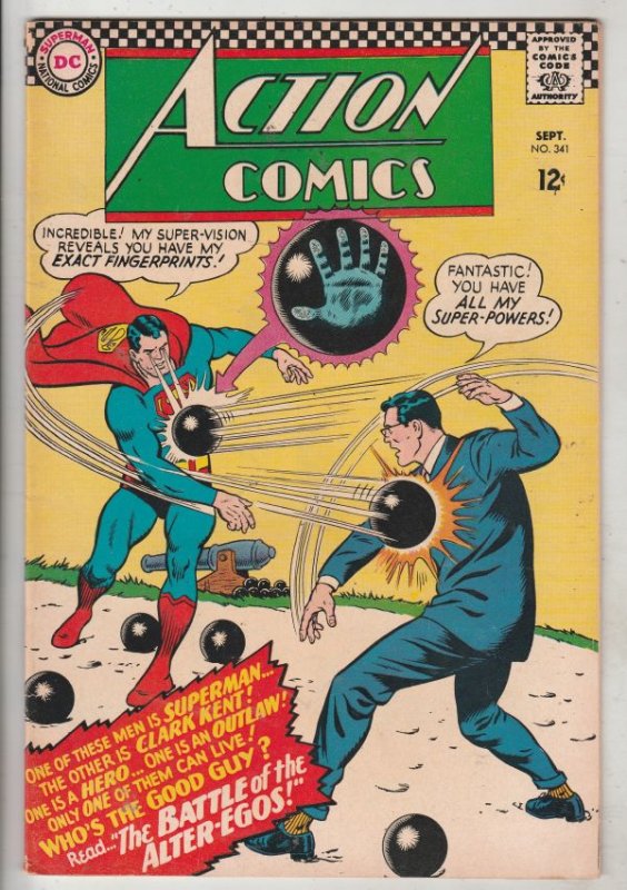 Action Comics #341 (Sep-66) VF/NM High-Grade Superman, Supergirl