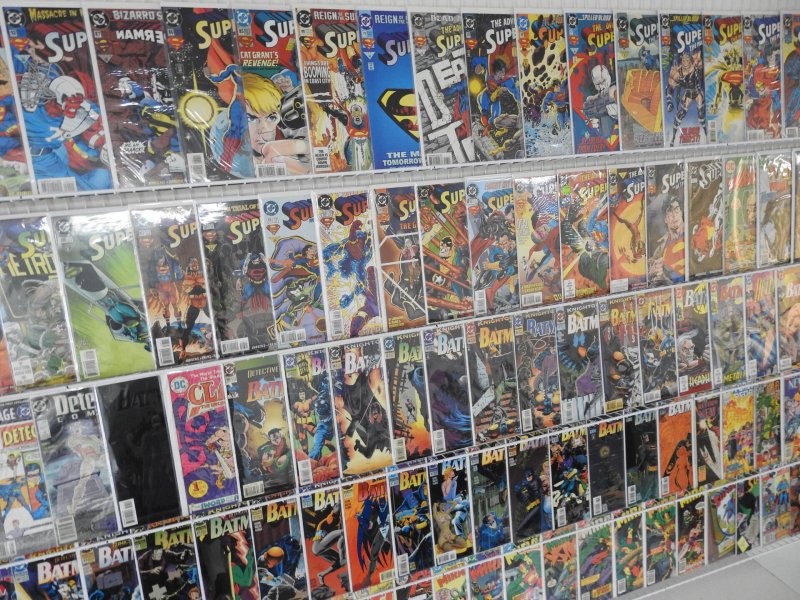 Huge Lot 130+ Comics W/ Batman, Miracle Man, Superman+ Avg VF- Condition!