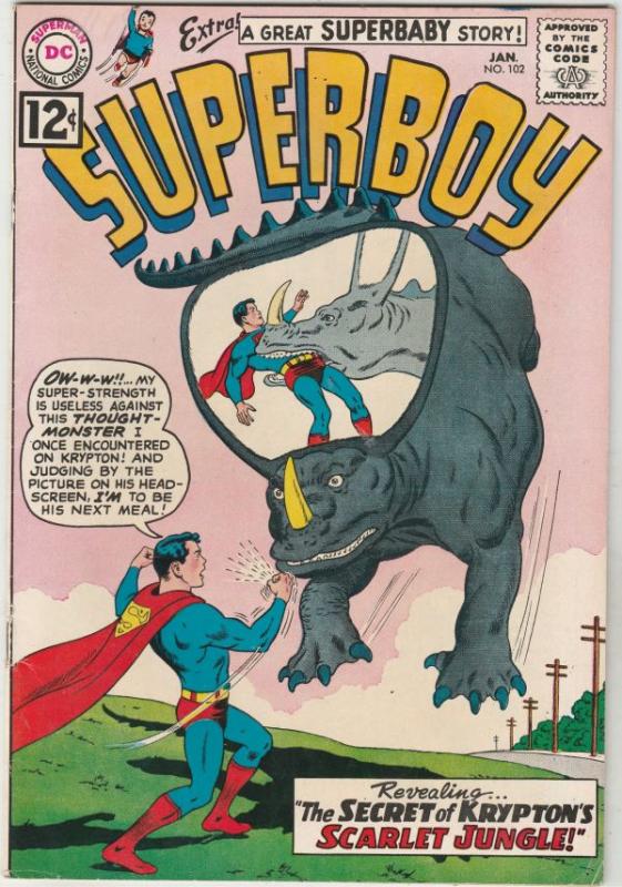 Superboy #102 (Jan-63) VF+ High-Grade Superboy