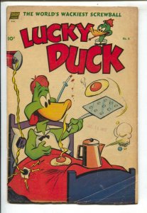 Lucky Duck #8 1953-Standard-Final issue-wacky humor by Irving Spector-bizarre...