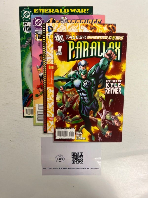 4 DC Comic Books Parallax # 1 + Pax Americana # 1 + Legionnaires # 47 49 45 JS44