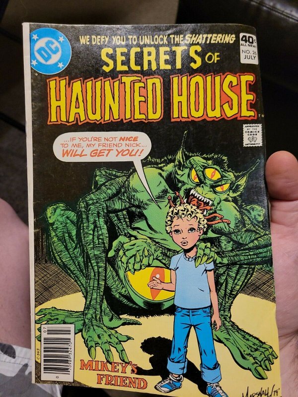 Secrets of Haunted House #26 Newstand Mikey's Friend. DC comics