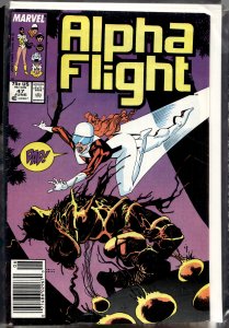 Alpha Flight #47 Newsstand Edition (1987) Alpha Flight