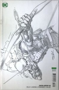 GREEN ARROW Comic Issue 48 — B&W Pencil Variant Cover — 2019 DC Universe F+ Cond