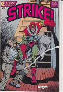 STRIKE #3, VF/NM, Eclipse, 1987, Black Super Hero, more indies in store