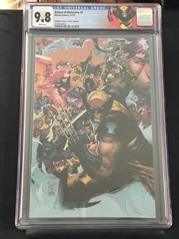 Return of Wolverine #1 9.8 CGC Custom label Virgin Cvr