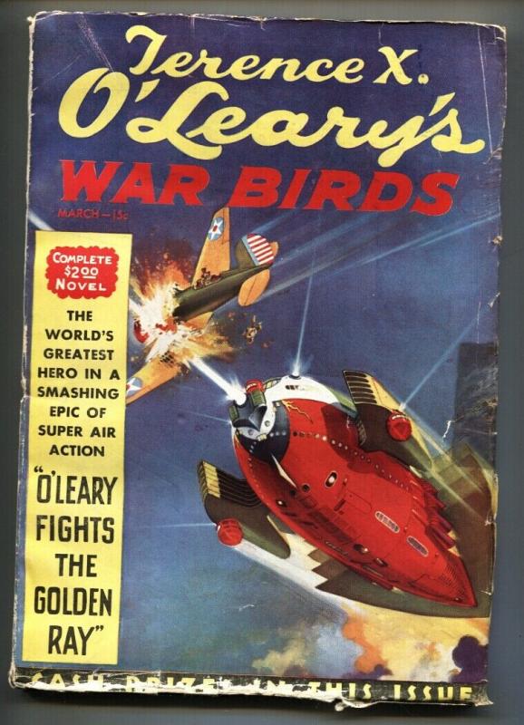 Terence X. O'Leary's War Birds #1 March 1935-Rare Sci-Fi Aviation pulp magazine