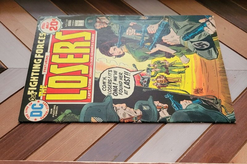 OUR FIGHTING FORCES #149 VF- (DC 1974) The LOSERS Bullet For A Traitor!