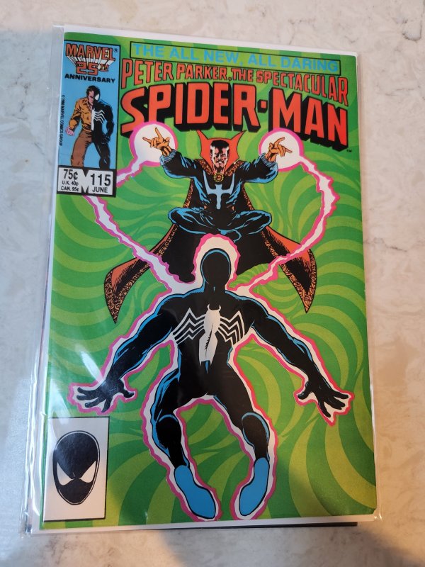 The Spectacular Spider-Man #115 Direct Edition (1986) BLACK COSTUME