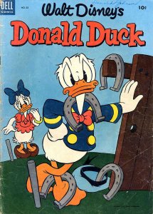 Donald Duck (Walt Disney's) #32 FAIR ; Dell | low grade comic November 1953 Hors