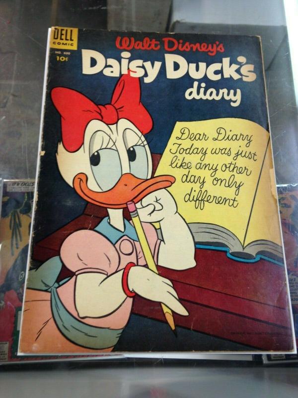 Dell Four Color 600 Daisy Duck Diary (#1)  GD/VG (Nov. 1954)