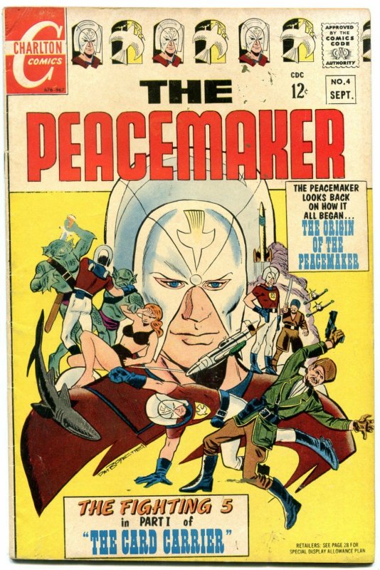 THE PEACEMAKER #4 1967-ORIGIN ISSUE VG/FN