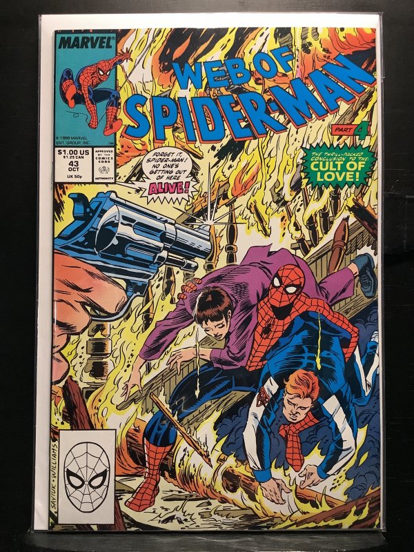 Web of Spider-Man #43 Direct Edition (1988)