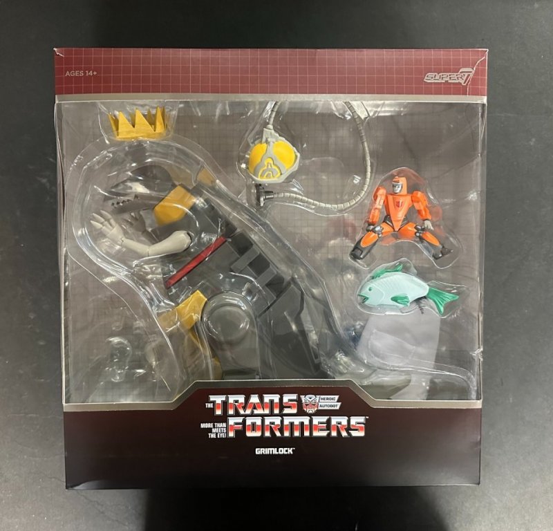 Transformers ULTIMATES Autobots GRIMLOCK Dino Mode Super7 With Slip Cover