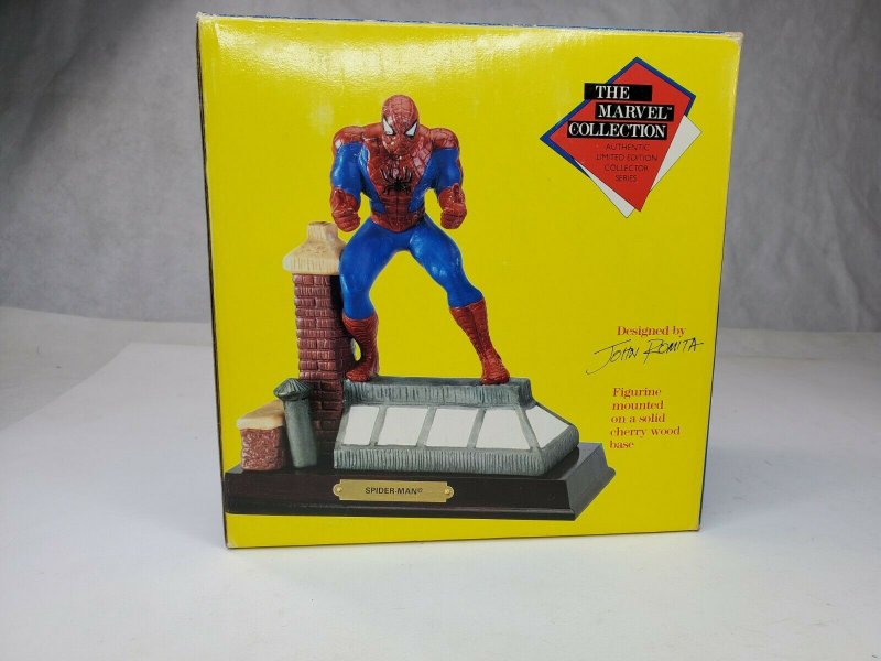 1990 AMAZING SPIDERMAN COMICS FIGURINE BY JOHN ROMITA THE MARVEL COLLECTION MIB 