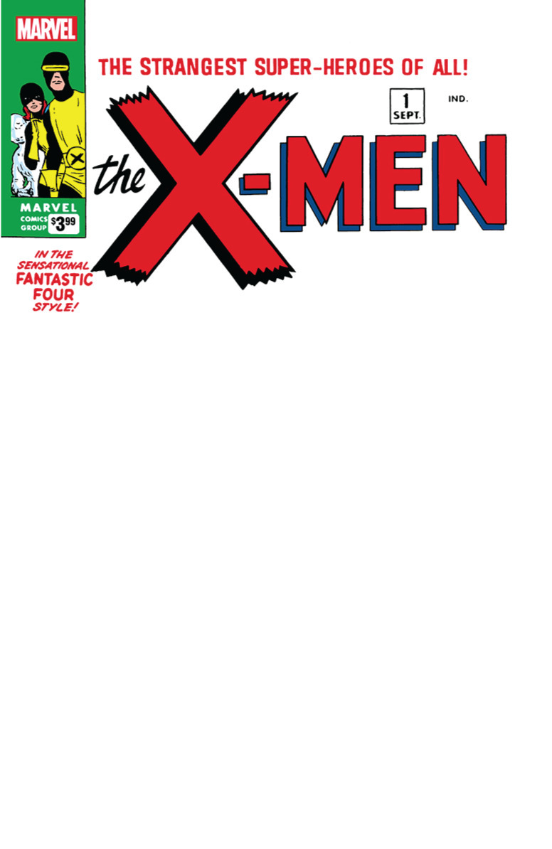 X-Men #1 Blank Sketch Cover Marvel 1963 Homage Variant Comics Elite ...