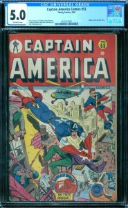 Captain America Comics 53 CGC 5.0  Schomburg Cover 