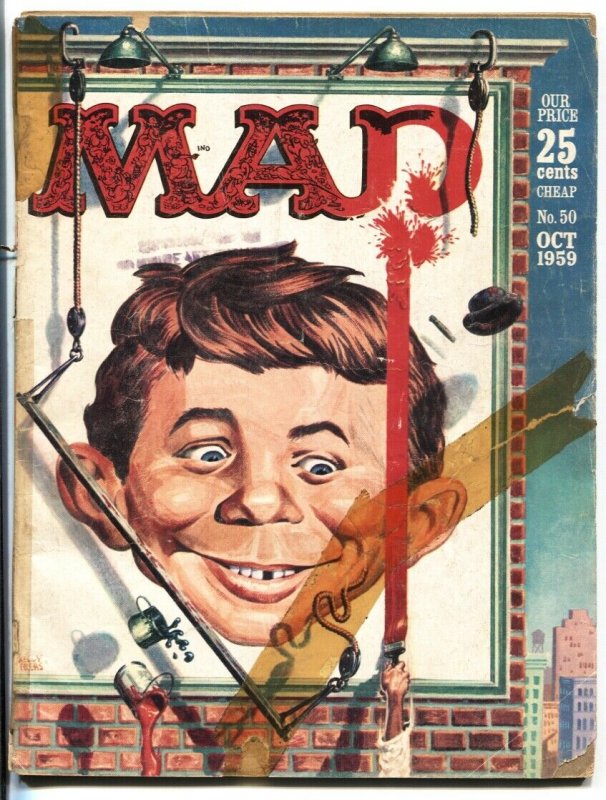 MAD MAGAZINE #50-1959-ALFRED E. NEUMAN-JACK DAVIS FR/G
