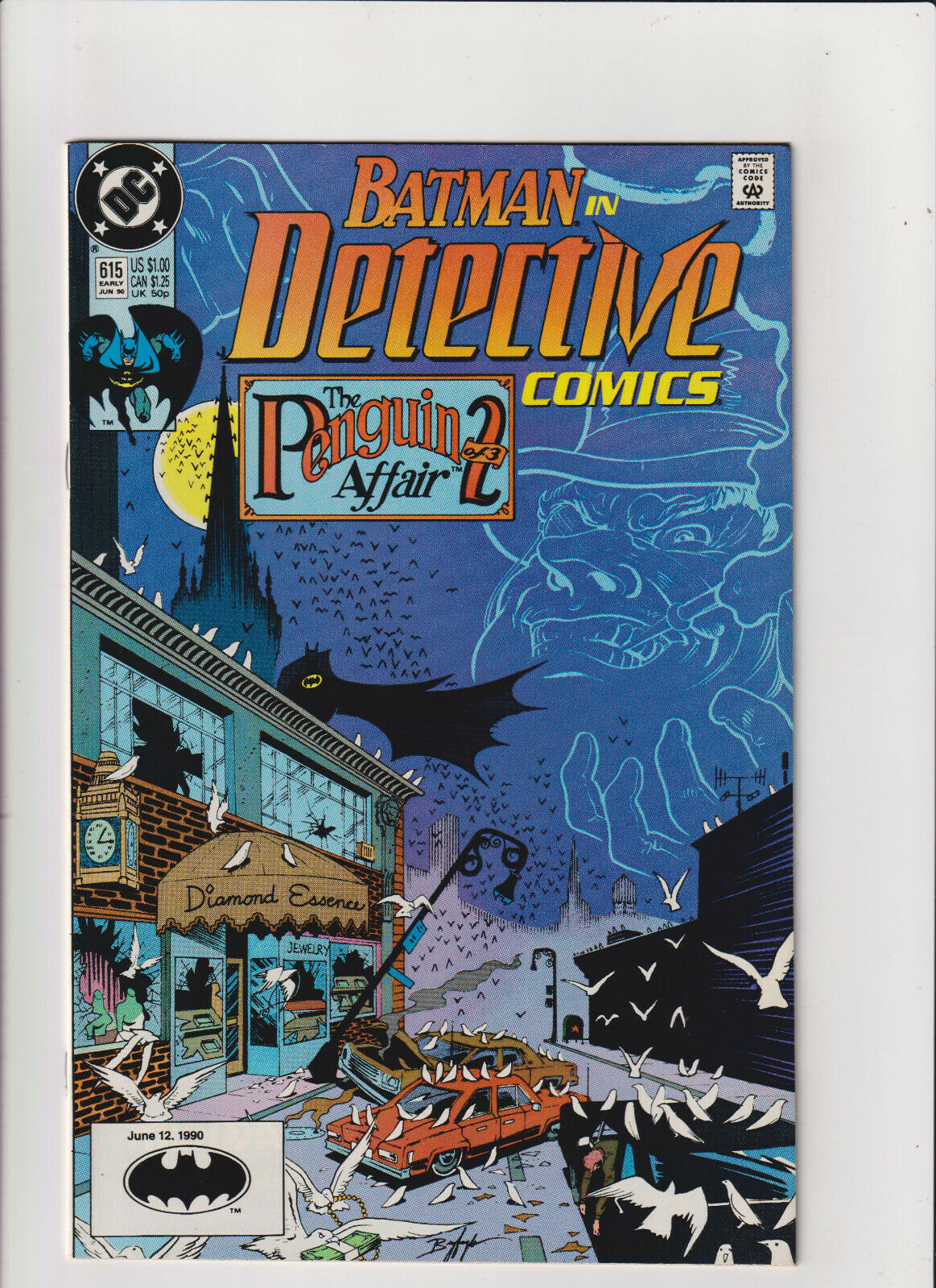 Detective Comics #615 NM- 9.2 DC Comics 1990 Batman Penguin Affair p.2 ...