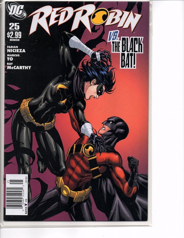 DC Comics Red Robin #25 vs. The Black Bat Next to Last Issue