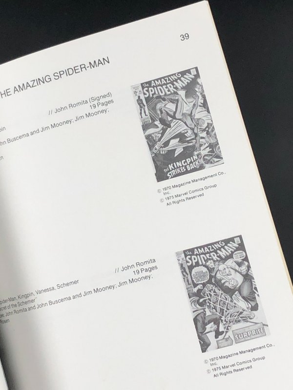 The Marvel Comics Index #1 (1976) The Amazing Spider-Man