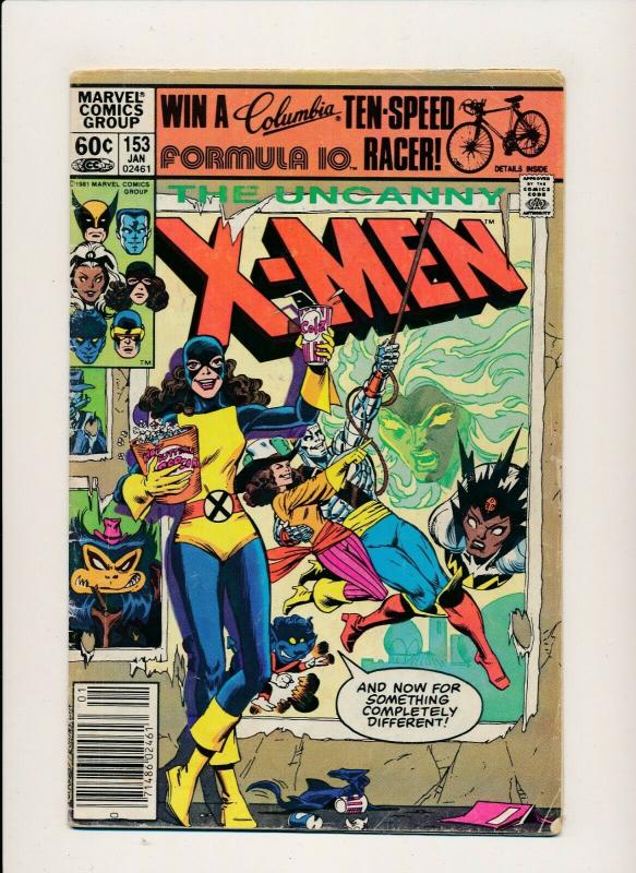 MARVEL 1982 THE UNCANNY X-MEN #153 Kitty Pryde appearance  G/VG (PJ55) 